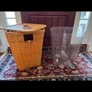 Longaberger Hostess Large Hamper and Plastic Liner